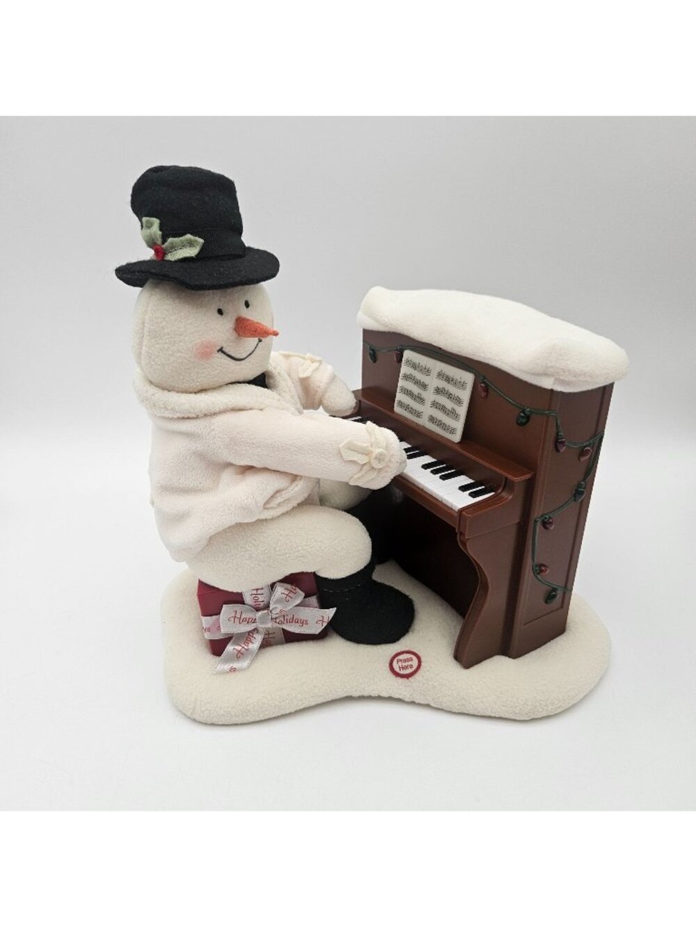 Hallmark Jingle Pals Singing Piano Playing Musical Lights Snowman Works!
